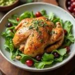 Rotisserie chicken salad with fresh herbs and add-ins