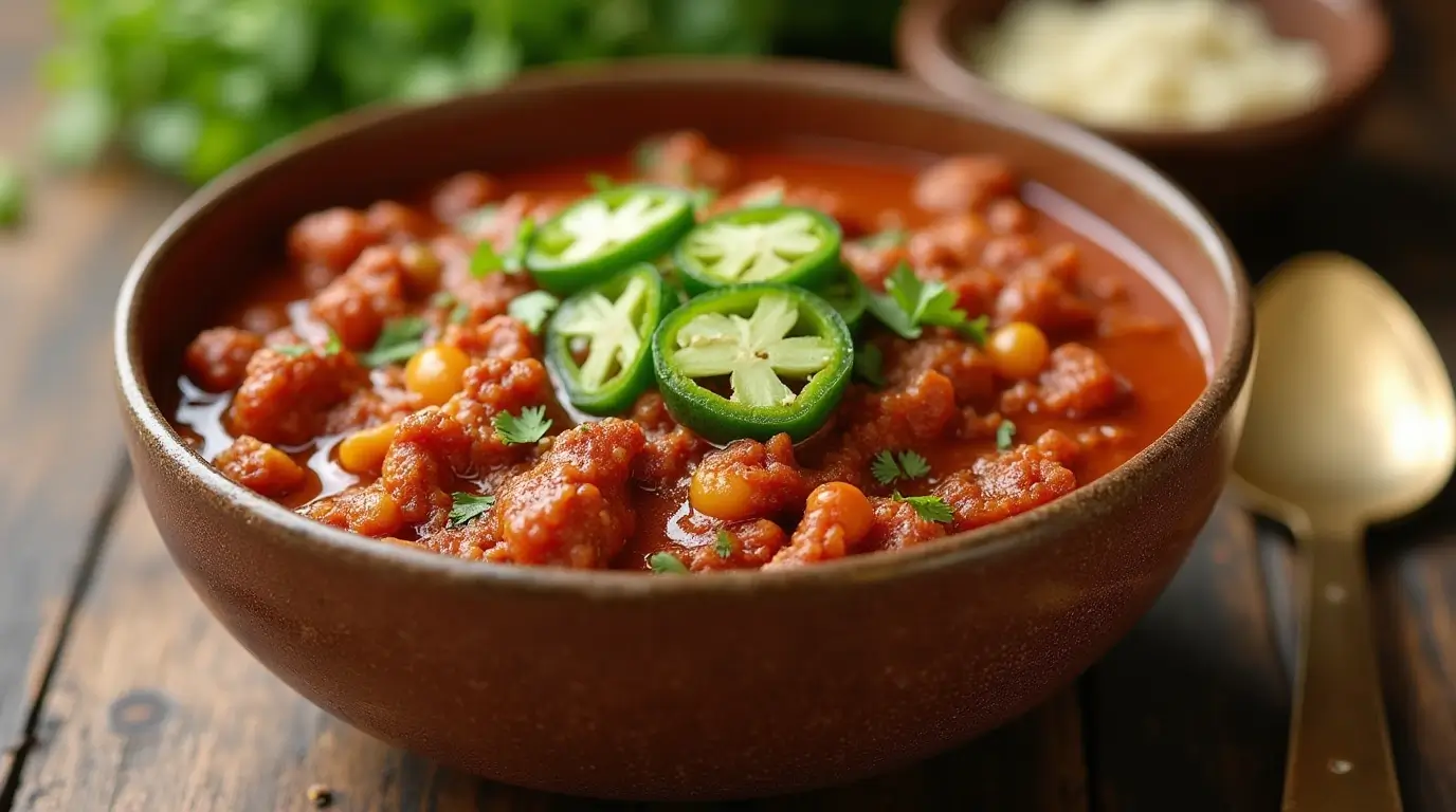 Ground Chicken Chili Recipe Featured Dish