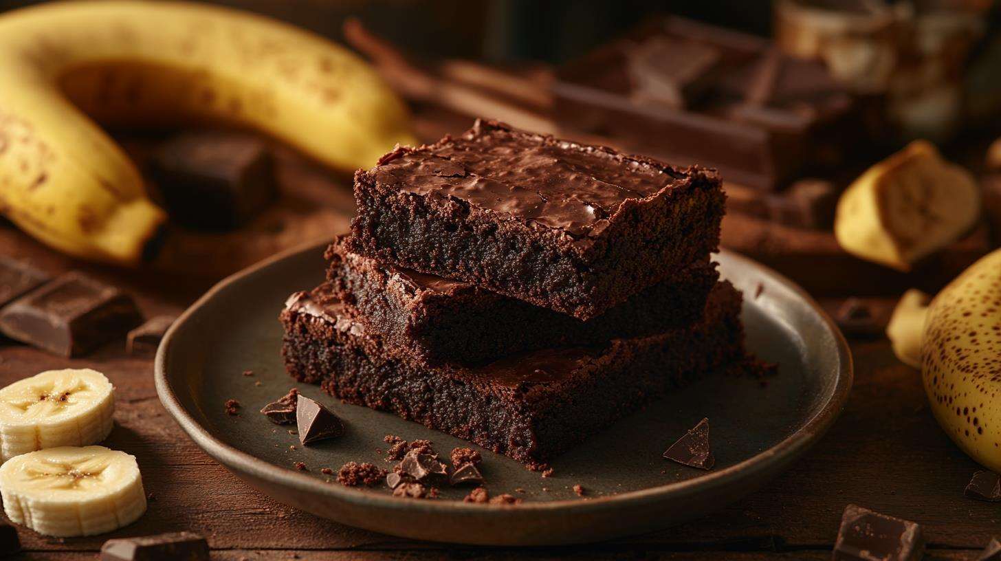 Freshly Baked Banana Brownies