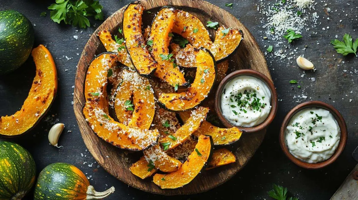 Golden Acorn Squash Parmesan Fries With Aioli (2)