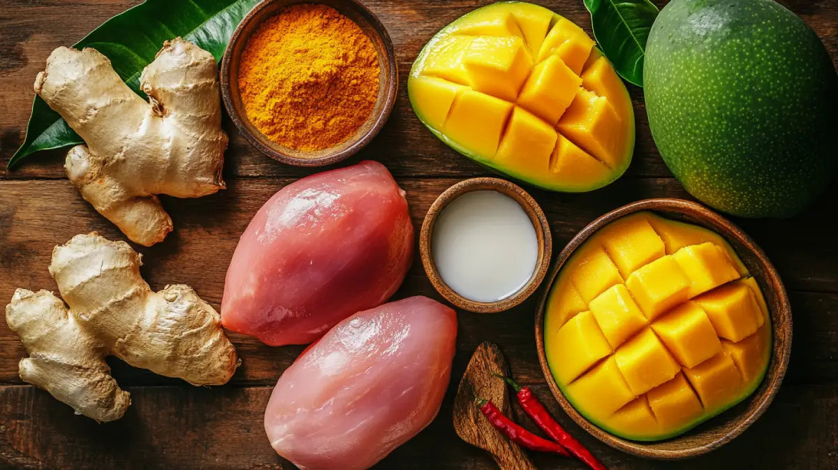 Key Ingredients For Mango Chicken Curry