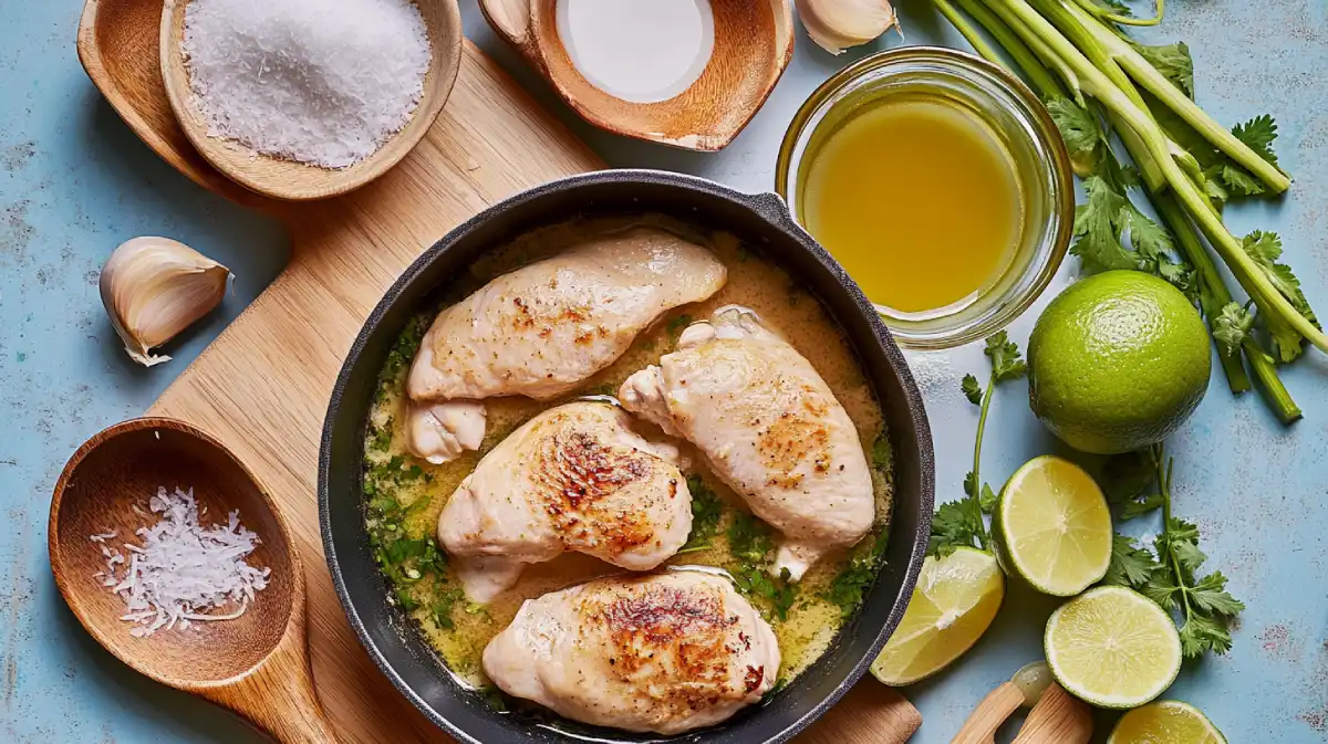 One Pan Coconut Lime Chicken Prep 2