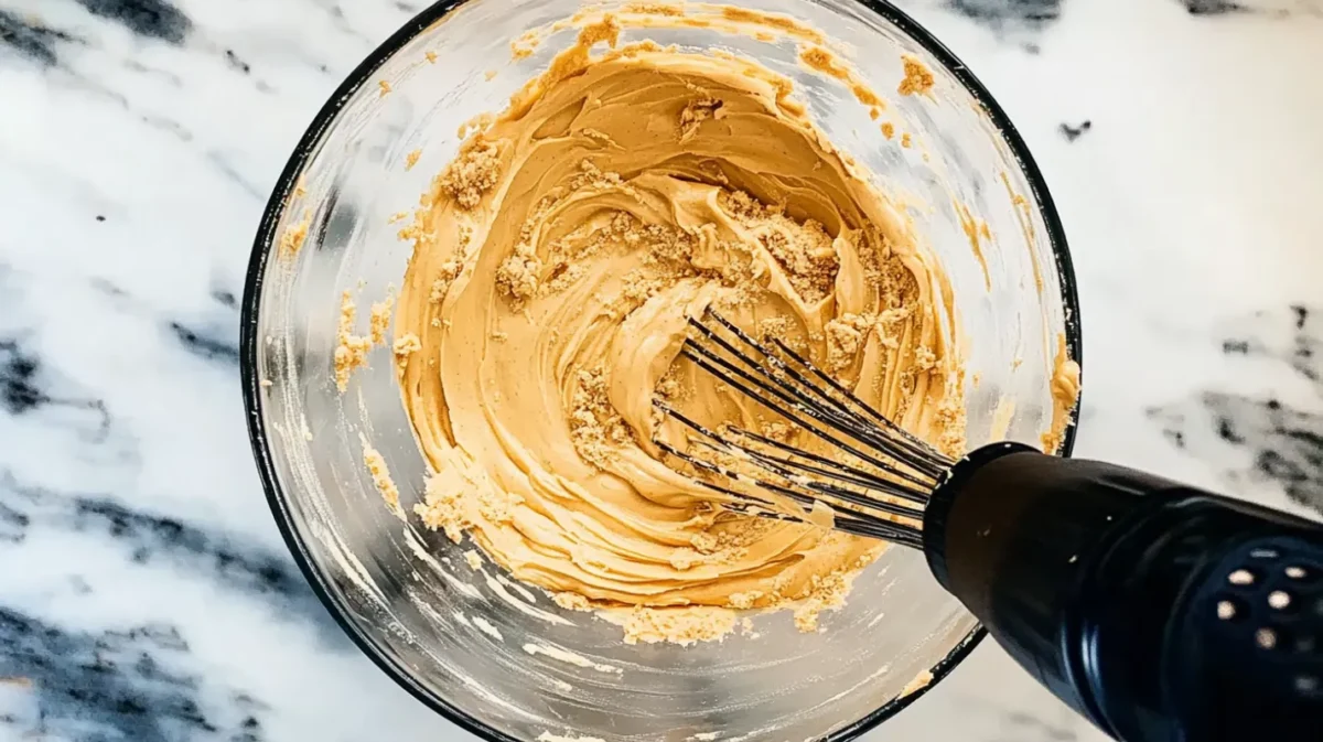 Preparation Of Chewy Peanut Butter Brownies