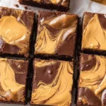 Chewy Peanut Butter Brownies 1